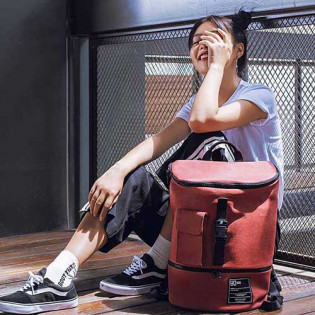 90 GOFUN Chic Small Backpack Red